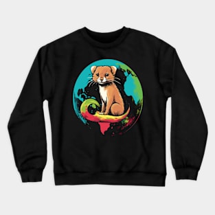 Weasel Earth Day Crewneck Sweatshirt